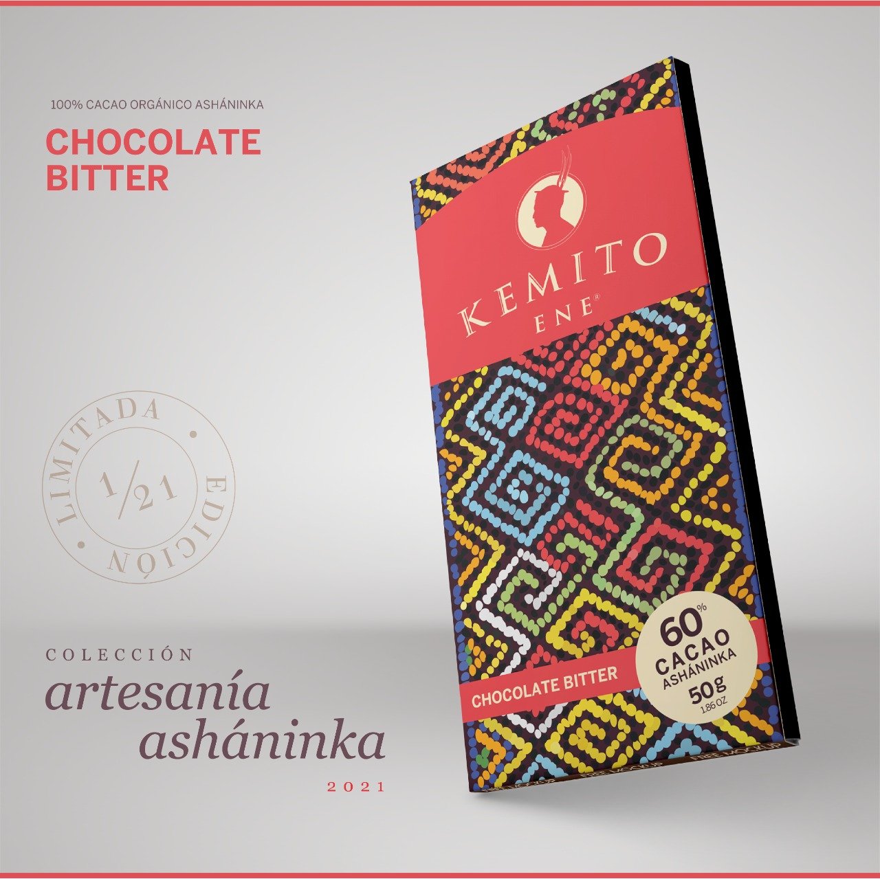 Chocolate Bitter 60% Cacao Asháninka – 50g