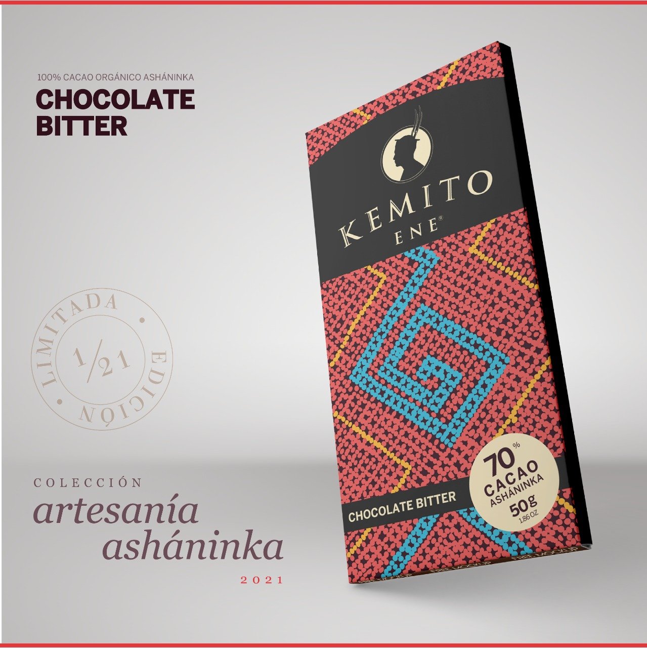 Chocolate Bitter 70% Cacao Asháninka – 50g