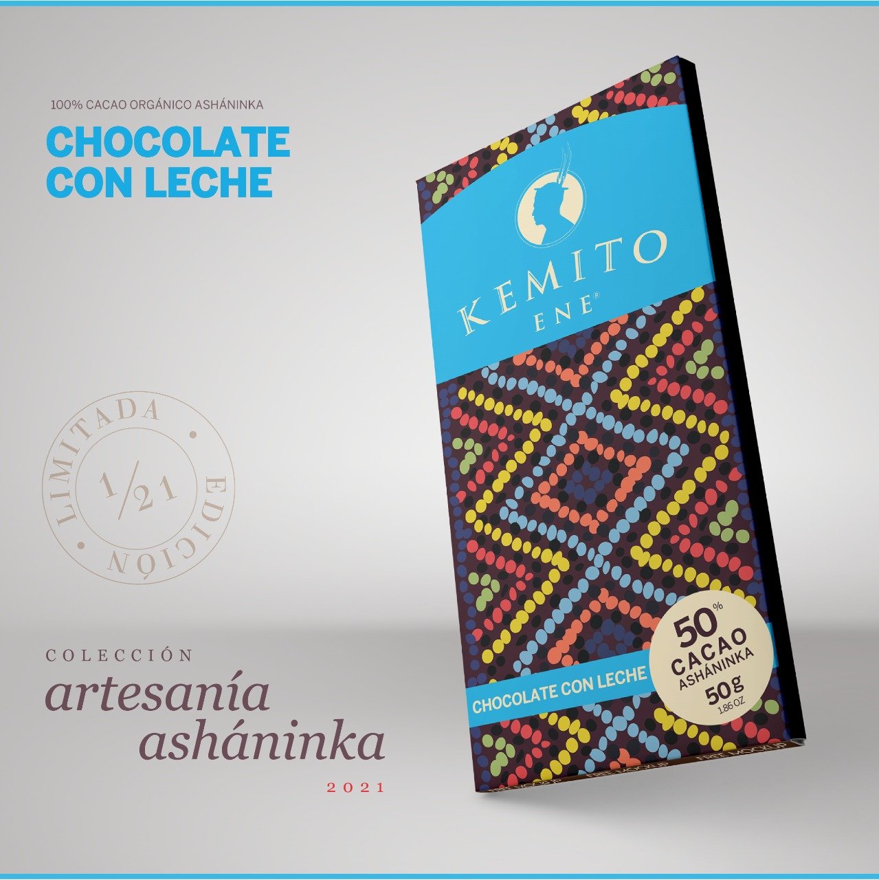 Chocolate con Leche 50% Cacao Asháninka – 50g